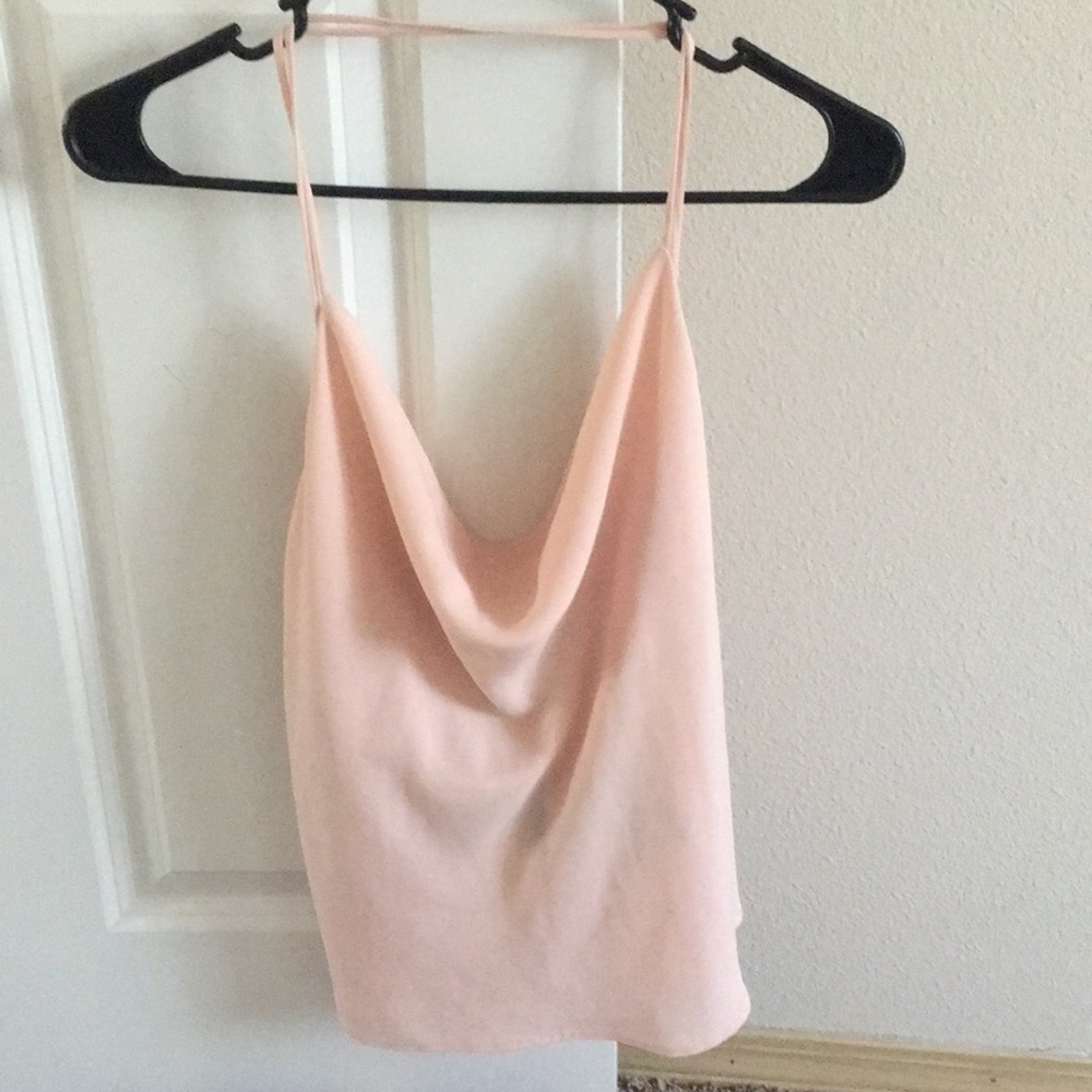 Open back chiffon top
